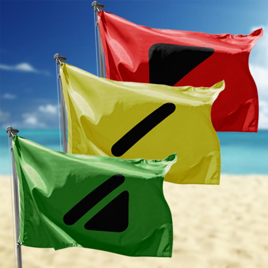 Així és l'enginyós mètode perquè els daltònics diferenciïn les banderes de la platja